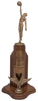 1952 Tom Gola A.G. Spalding & Bros Madison Square Garden Holiday Basketball Festival MVP Trophy